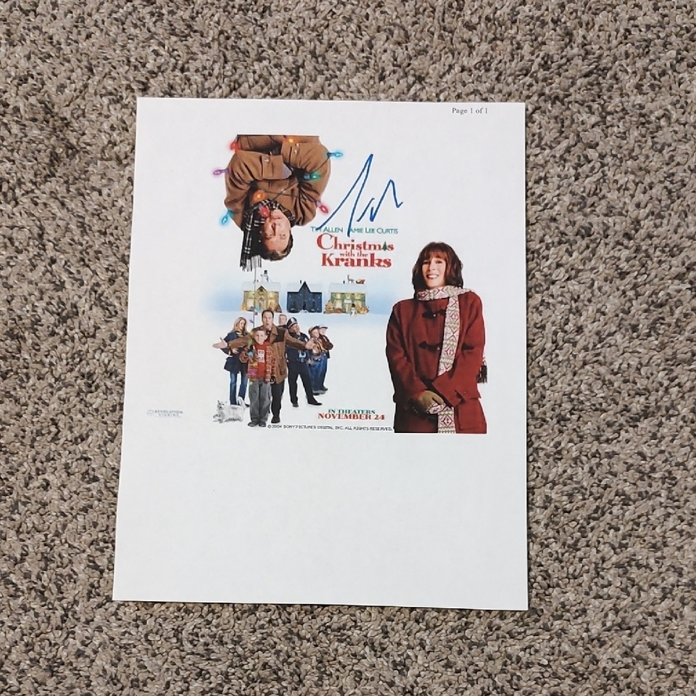 TIM ALLEN Signed Autographed